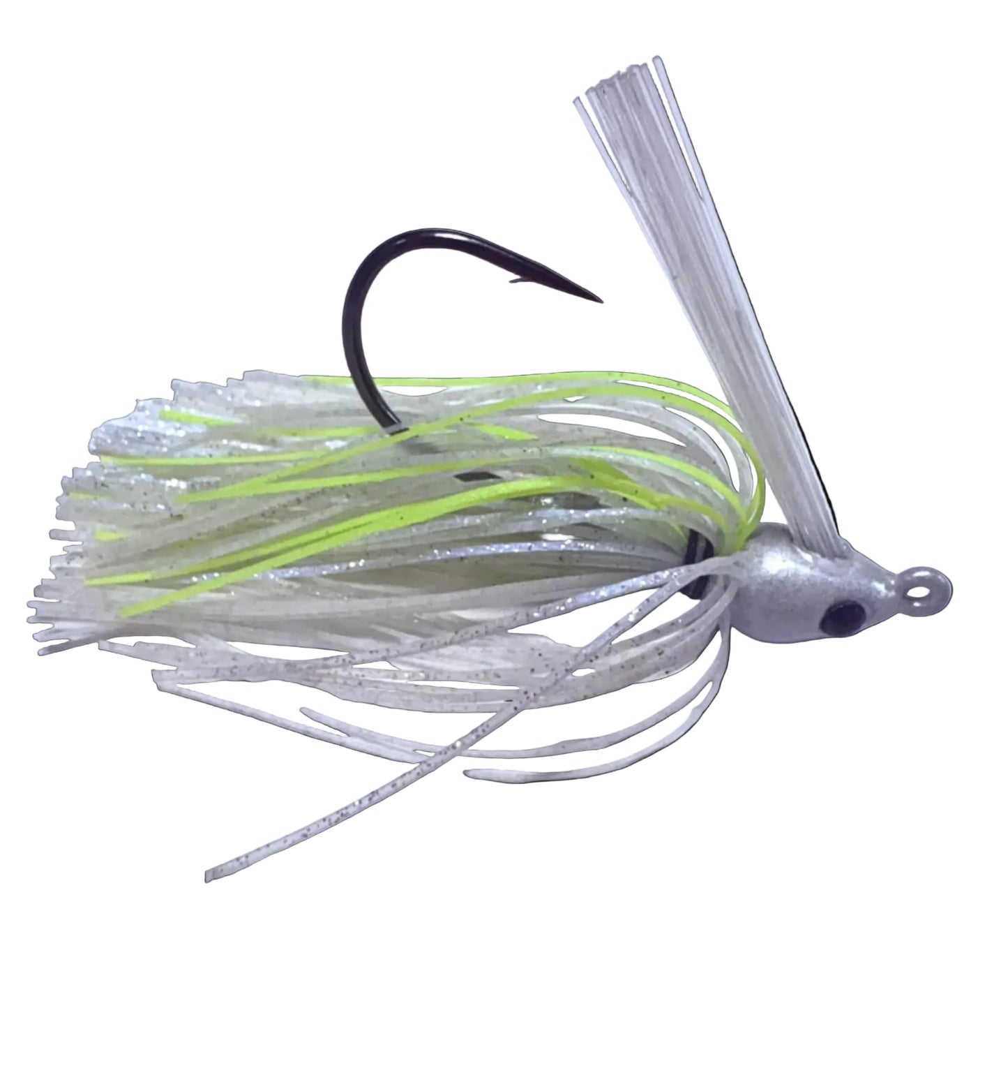 Swim Jig - Chartreuse & White